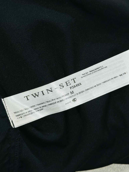 TWIN-SET Black Size Medium Short Dress
