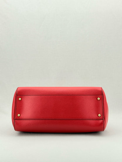 DOLCE & GABBANA Miss Sicily Red Top Handle