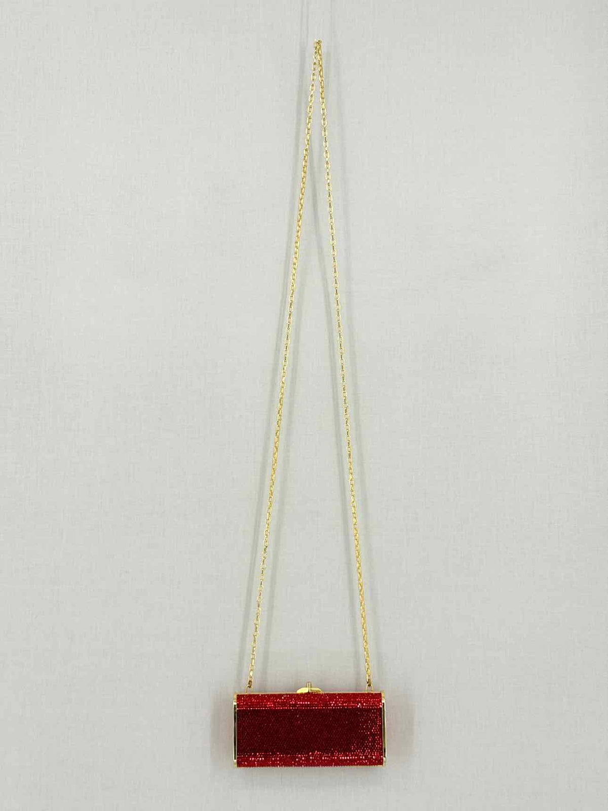 JUDITH LEIBER Minaudière Red Clutch