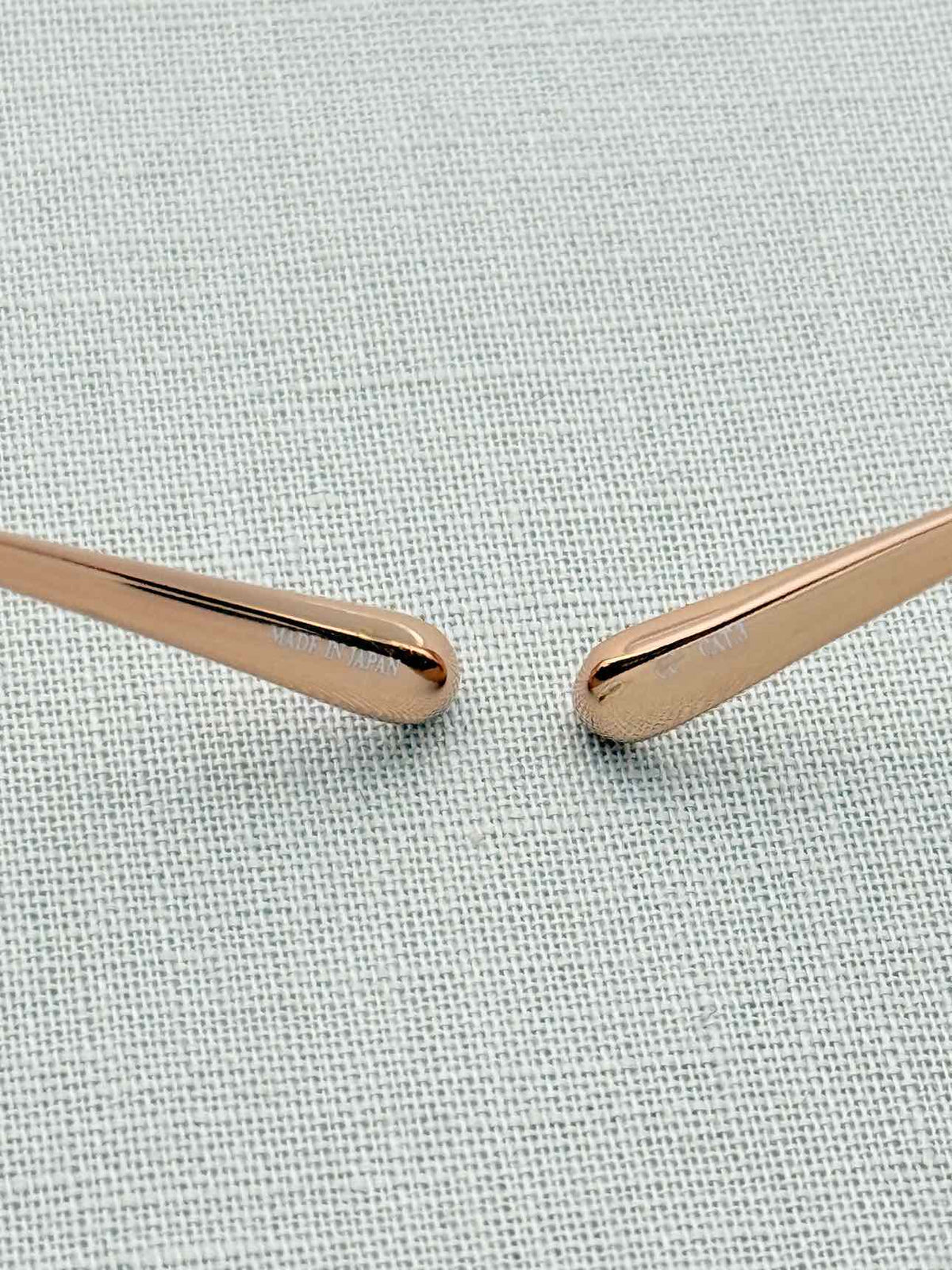 LINDA FARROW Rose Gold Sunglasses