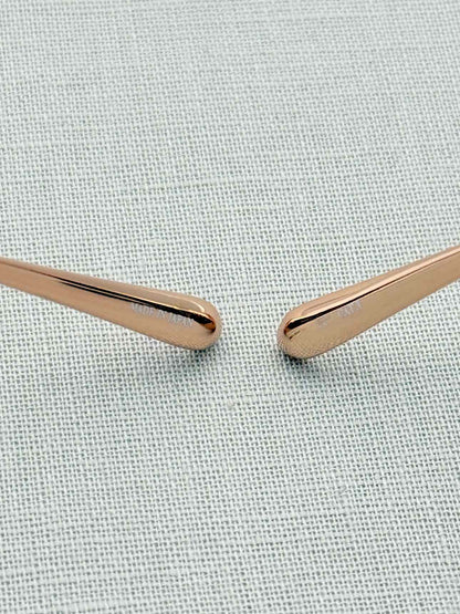LINDA FARROW Rose Gold Sunglasses