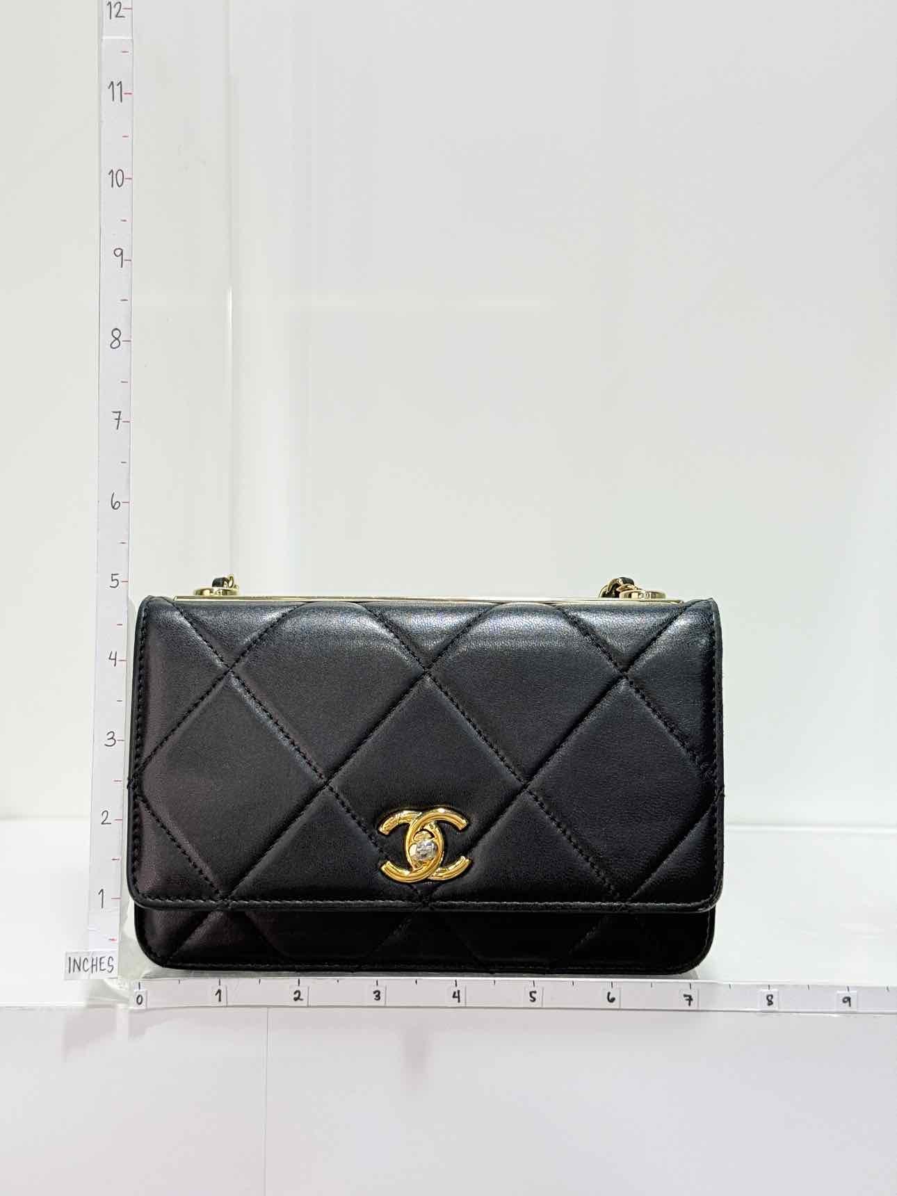 CHANEL Trendy CC WOC Black Quilted Shoulder Bag