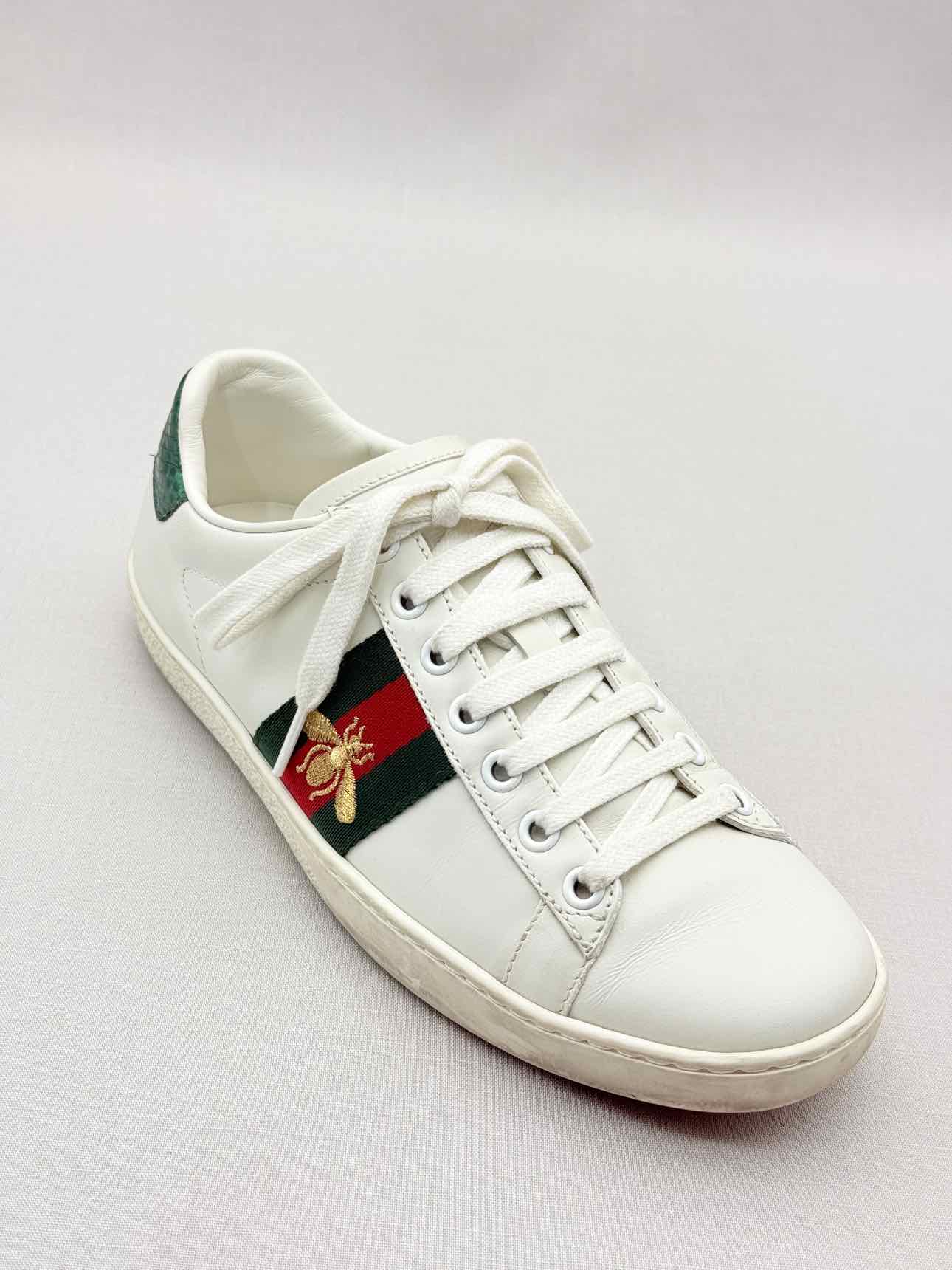 GUCCI Ace Bee White Multicolor Size EU 36 Sneakers