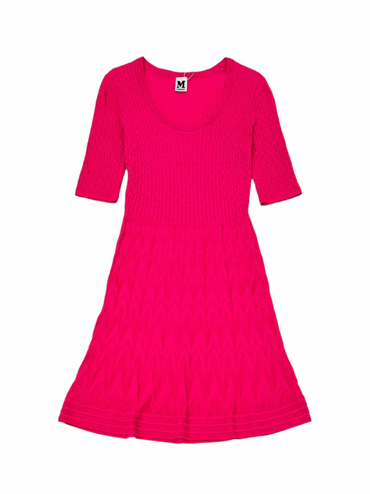 M MISSONI A-Line Pink Knee Length Dress