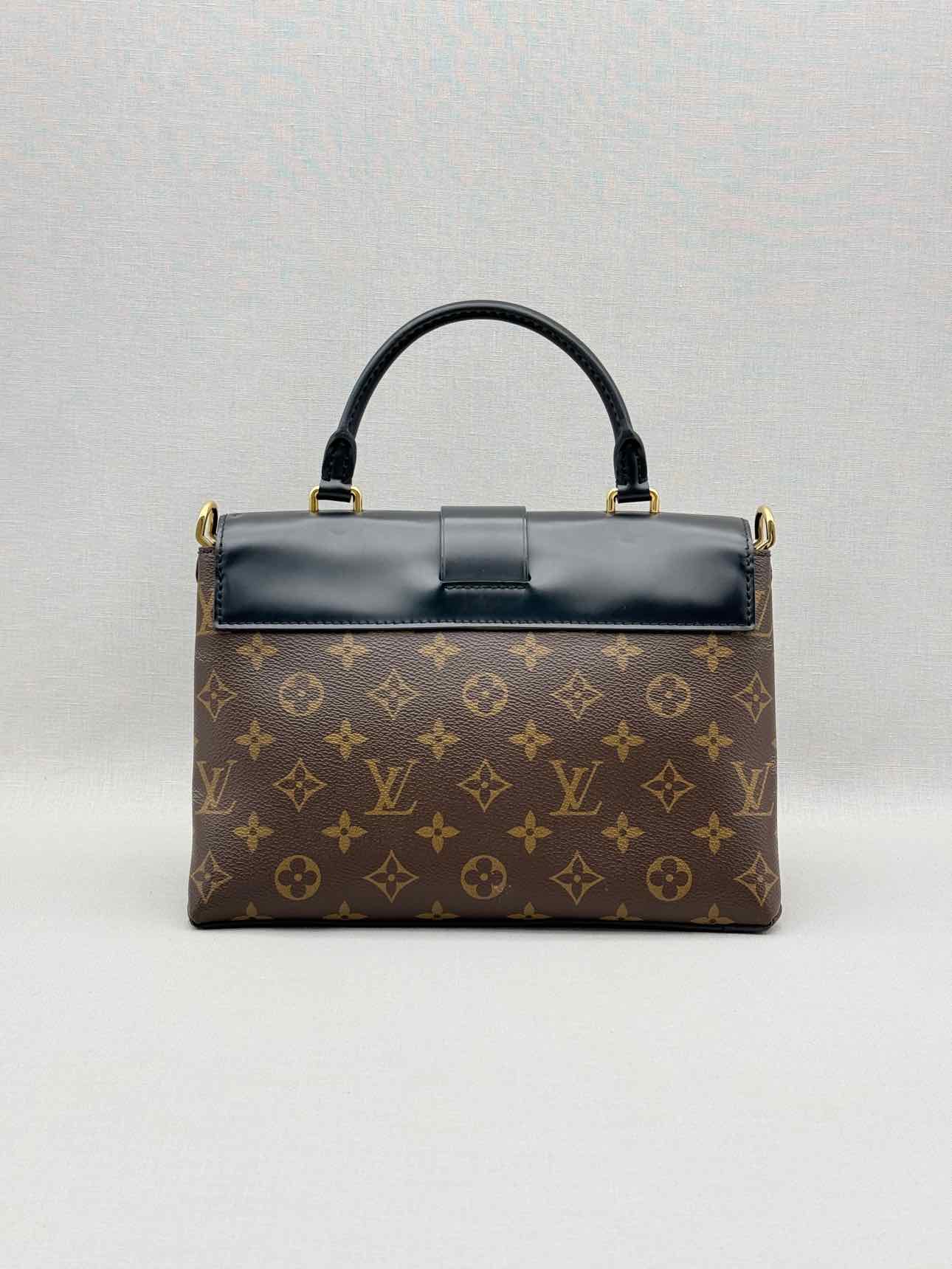 LOUIS VUITTON One Handle Brown & Black Top Handle
