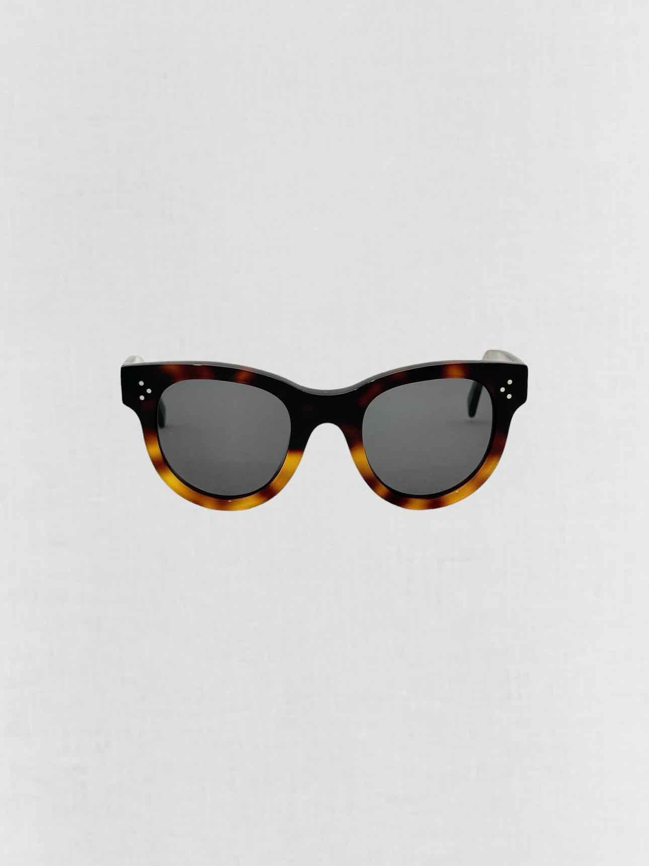 CELINE Tortoiseshell 3 Dots Sunglasses