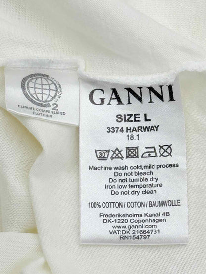 GANNI Harway Cherry White Multicolor Size Large T-shirt