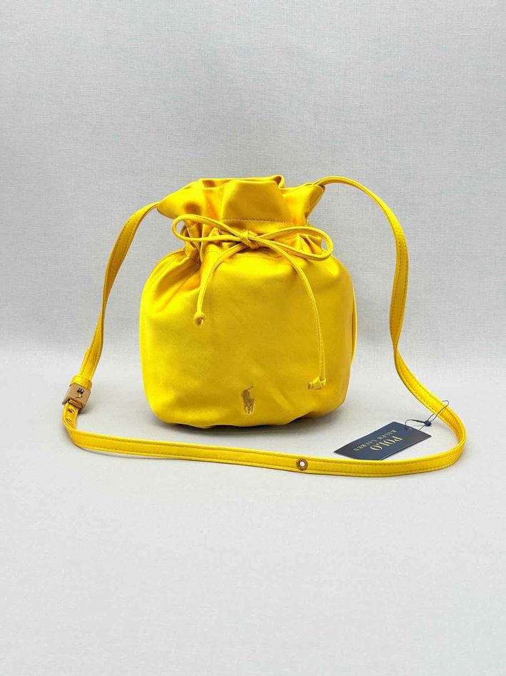 POLO RALPH LAUREN Big Pony Yellow Bucket Bag