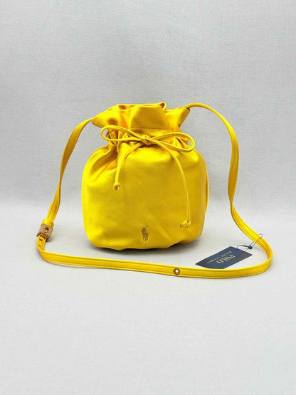 POLO RALPH LAUREN Big Pony Yellow Bucket Bag
