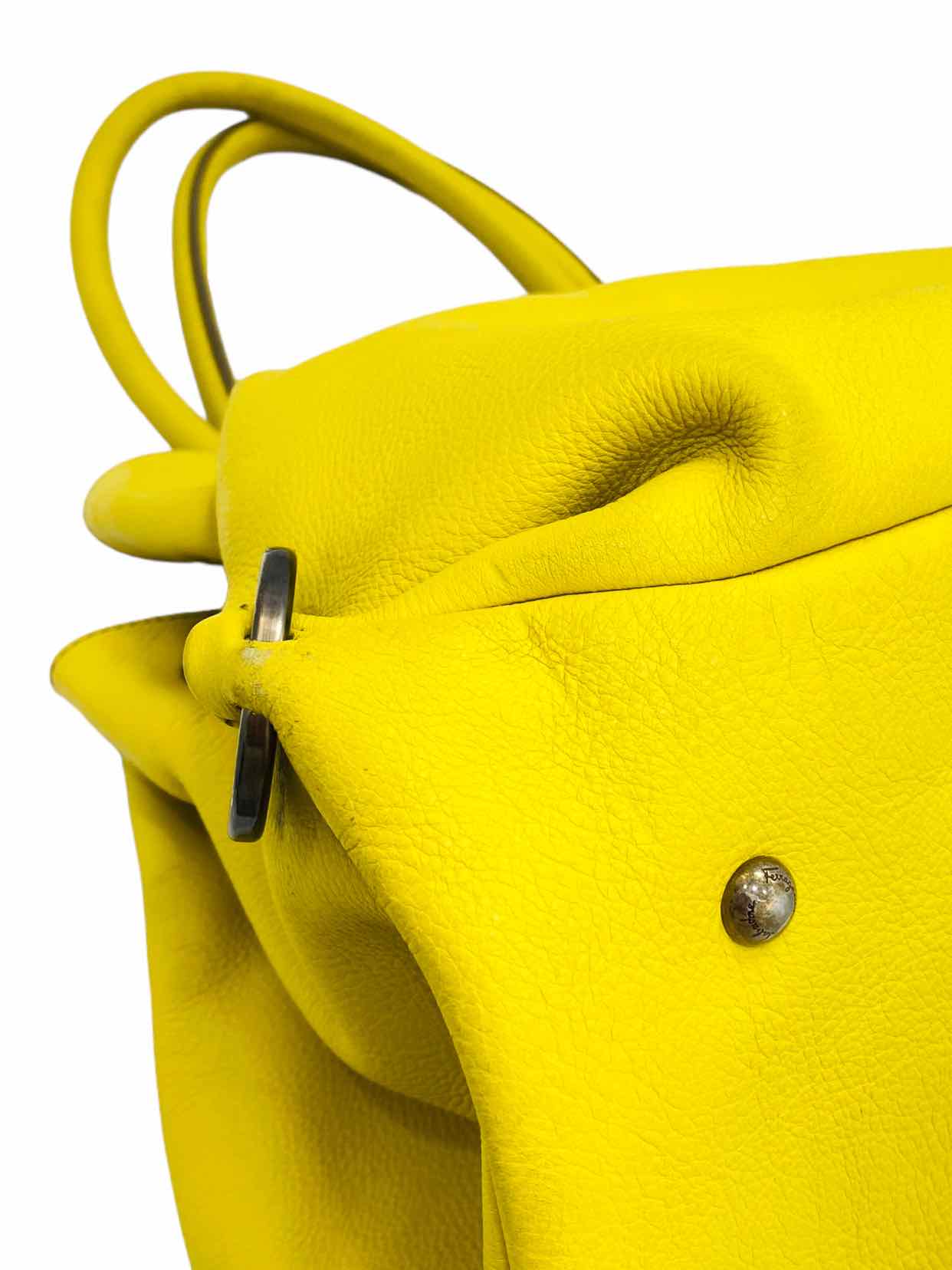 Salvatore ferragamo yellow bag online