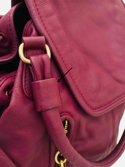 SEE BY CHLOE Zip Detail Burgundy Top Handle