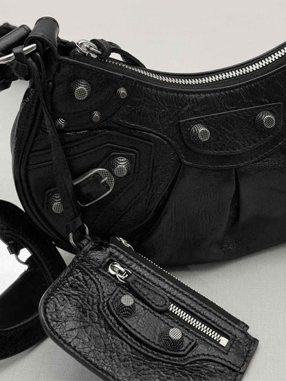 BALENCIAGA Le Cagole Black Shoulder Bag