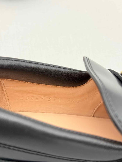 GUCCI Lug Sole Black Horsebit Size EU 37.5 Loafers