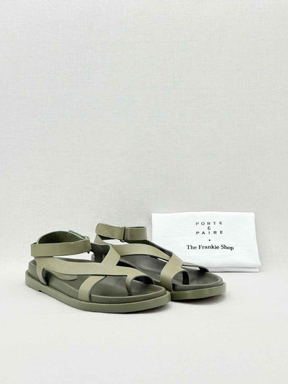 PORTE & PAIRE Cross Green Size EU 39 Sandals