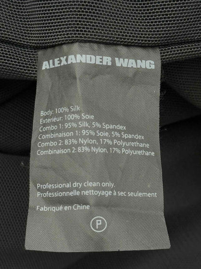 ALEXANDER WANG Black Mesh Size US 4 Short Dress