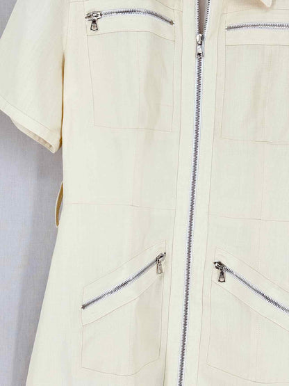 VICTORIA BECKHAM Cream Size US 6 Knee Length Dress