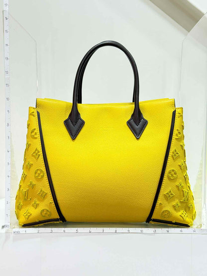 LOUIS VUITTON W Yellow Monogram Tote Bag