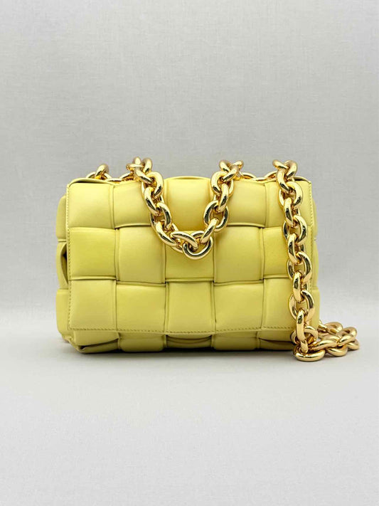 BOTTEGA VENETA Cassette Yellow Shoulder Bag