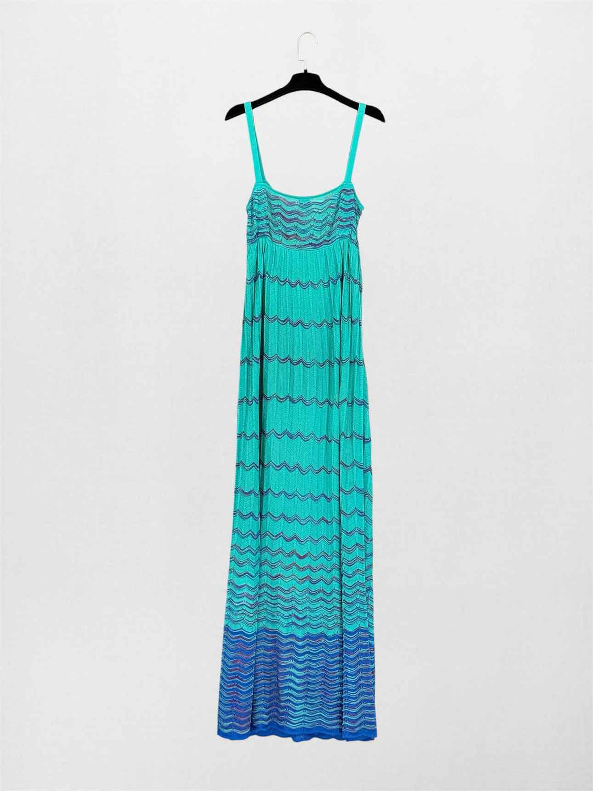 M MISSONI Turquoise Multicolor Size US 6 Long Dress