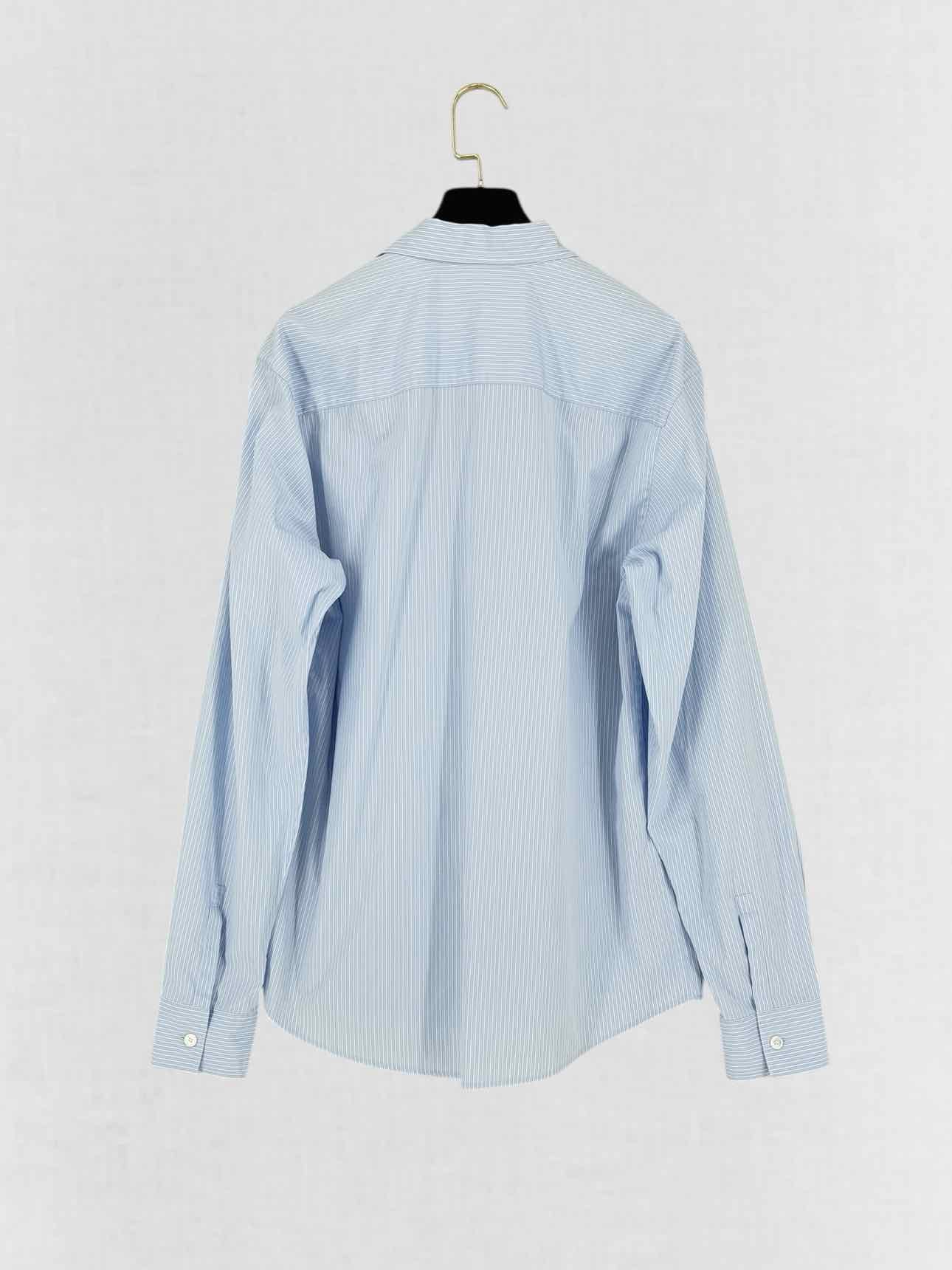 VALENTINO GARAVANI Pale Blue Striped Size US 4 Shirt