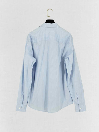 VALENTINO GARAVANI Pale Blue Striped Size US 4 Shirt