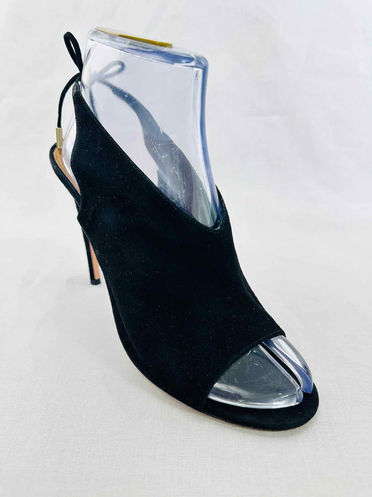 AQUAZZURA Black Size EU 39 Slingbacks