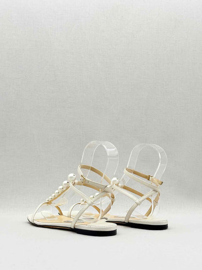 JIMMY CHOO Amari Cream Size EU 37 Sandals