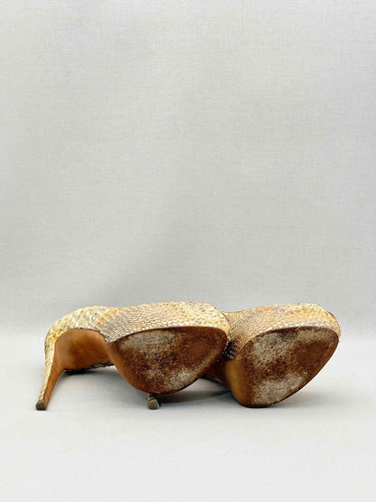 ALEXANDER BIRMAN Open Toe Beige Size EU 37.5 Pumps