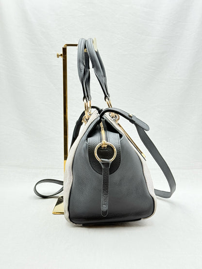 SEE BY CHLOE Paige Grey & Black Shoulder Bag