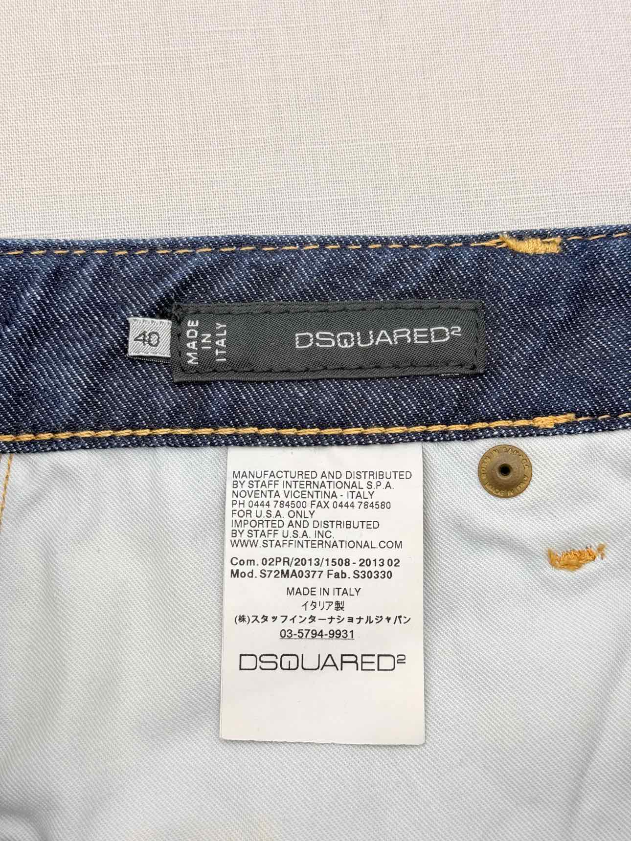 DSQUARED2 Dark Blue Size US 4 Mini Skirt