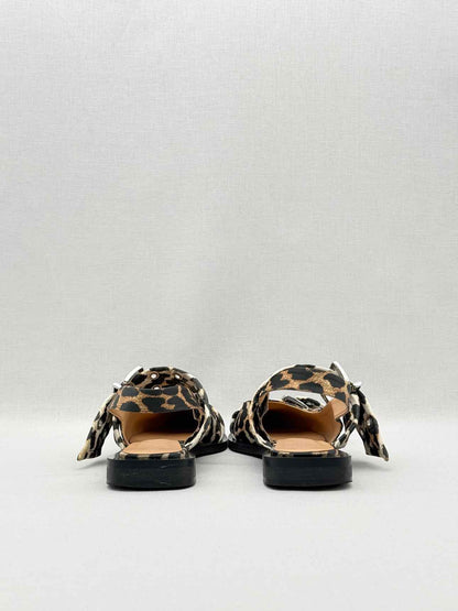 GANNI Black & Beige Size EU 39 Ballet Flats