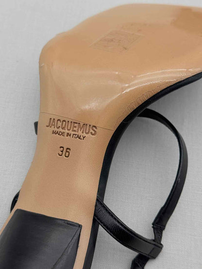 JACQUEMUS Les Limone Black Size EU 36 Heeled Sandals