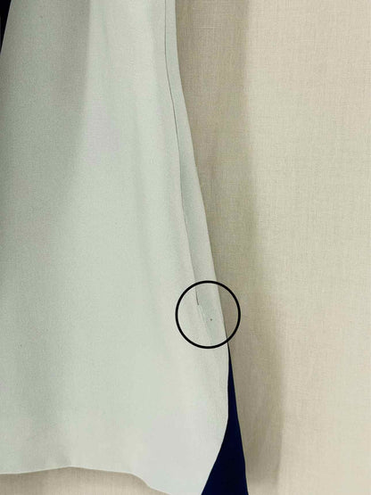 CHRISTIAN DIOR Blue & White Size US 6 Short Dress