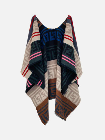 FENDI Multicolor FF Motif Shawl