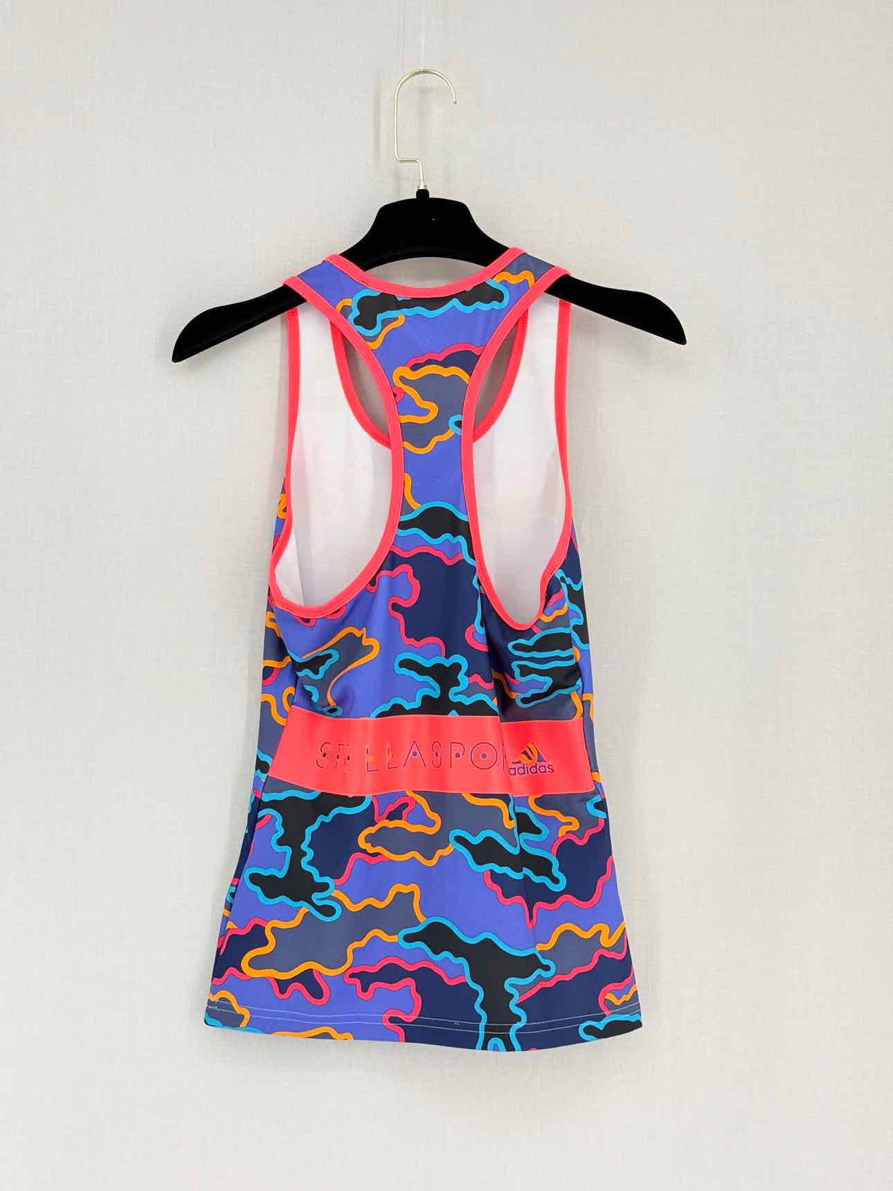 ADIDAS Climalite Blue Multicolor Size XSmall Tank Top