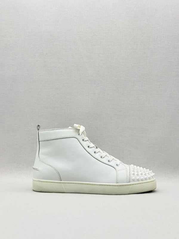 CHRISTIAN LOUBOUTIN White Spiked Size EU 42 Sneakers