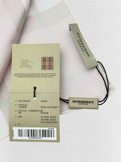 BURBERRY Pink Multicolor Nova Check Scarf