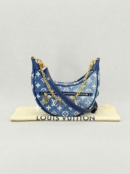 LOUIS VUITTON Loop Blue Monogram Shoulder Bag