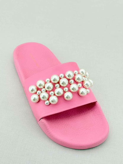 STUART WEITZMAN Goldie Pool Pink Size EU 37.5 Slides