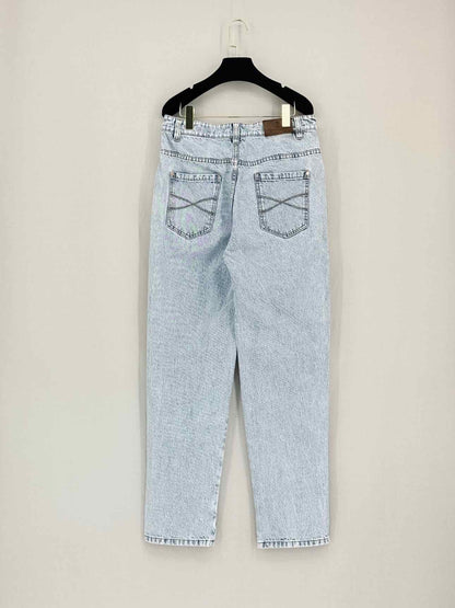 BRUNELLO CUCINELLI Faded Blue Size US 8 Jeans