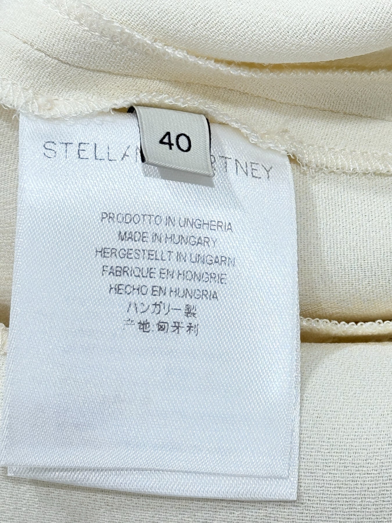 STELLA MCCARTNEY Cream Size US 4 Midi Dress