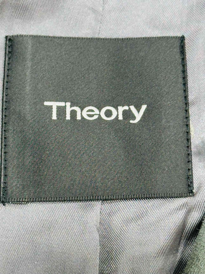 THEORY Tralsmin Biker Grey Size Large Jacket