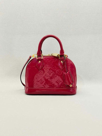 LOUIS VUITTON Alma Red Monogram Top Handle