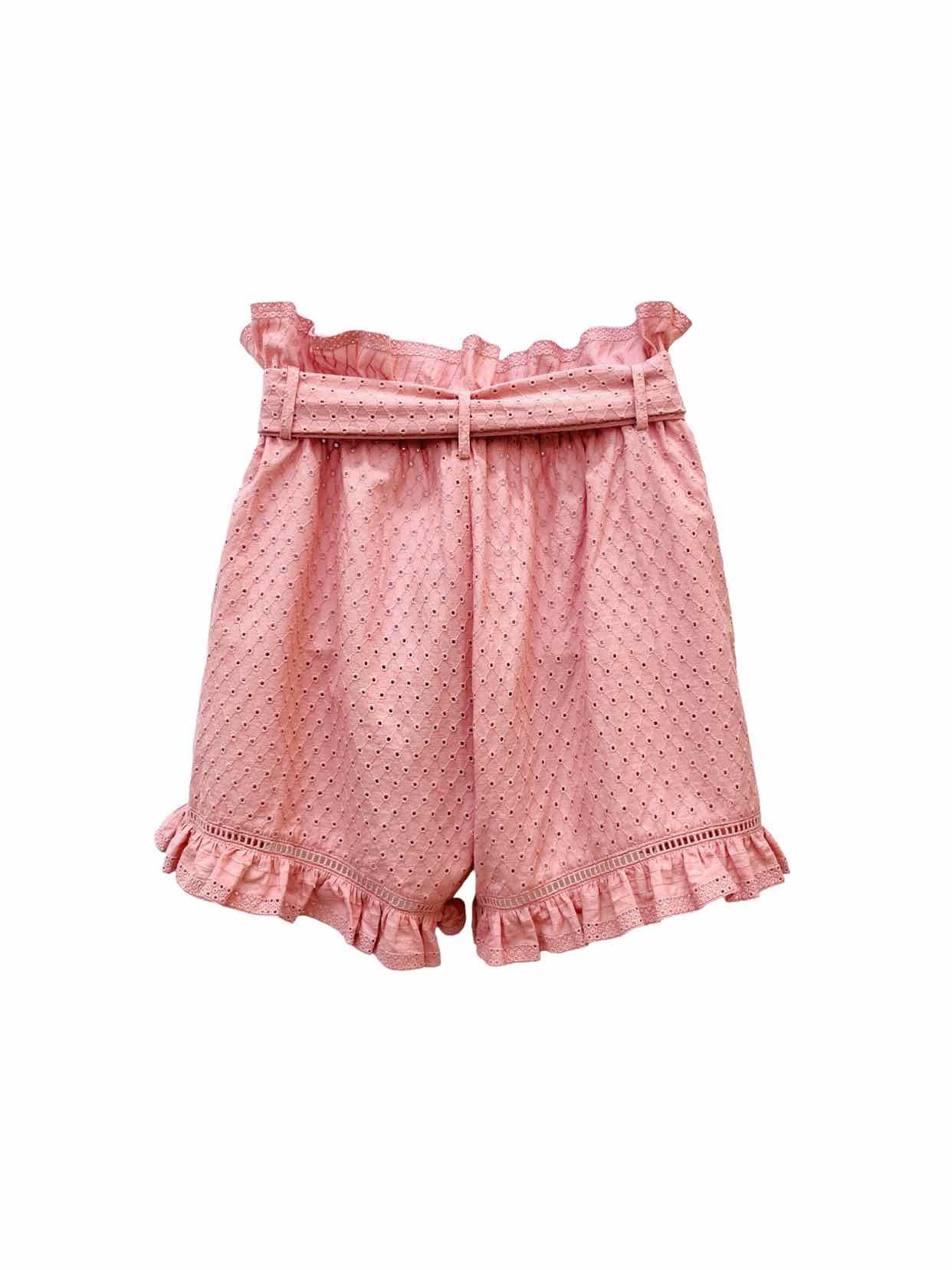 JONATHAN SIMKHAI Old Rose Eyelet Size Medium Shorts