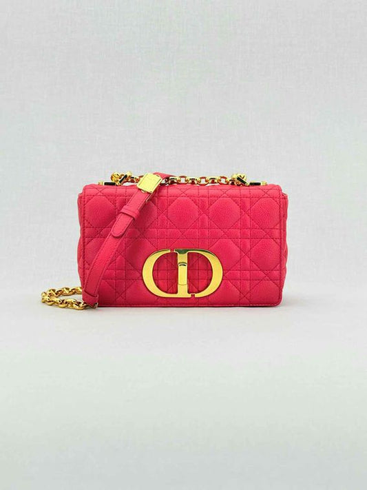 DIOR Caro Red Cannage Shoulder Bag