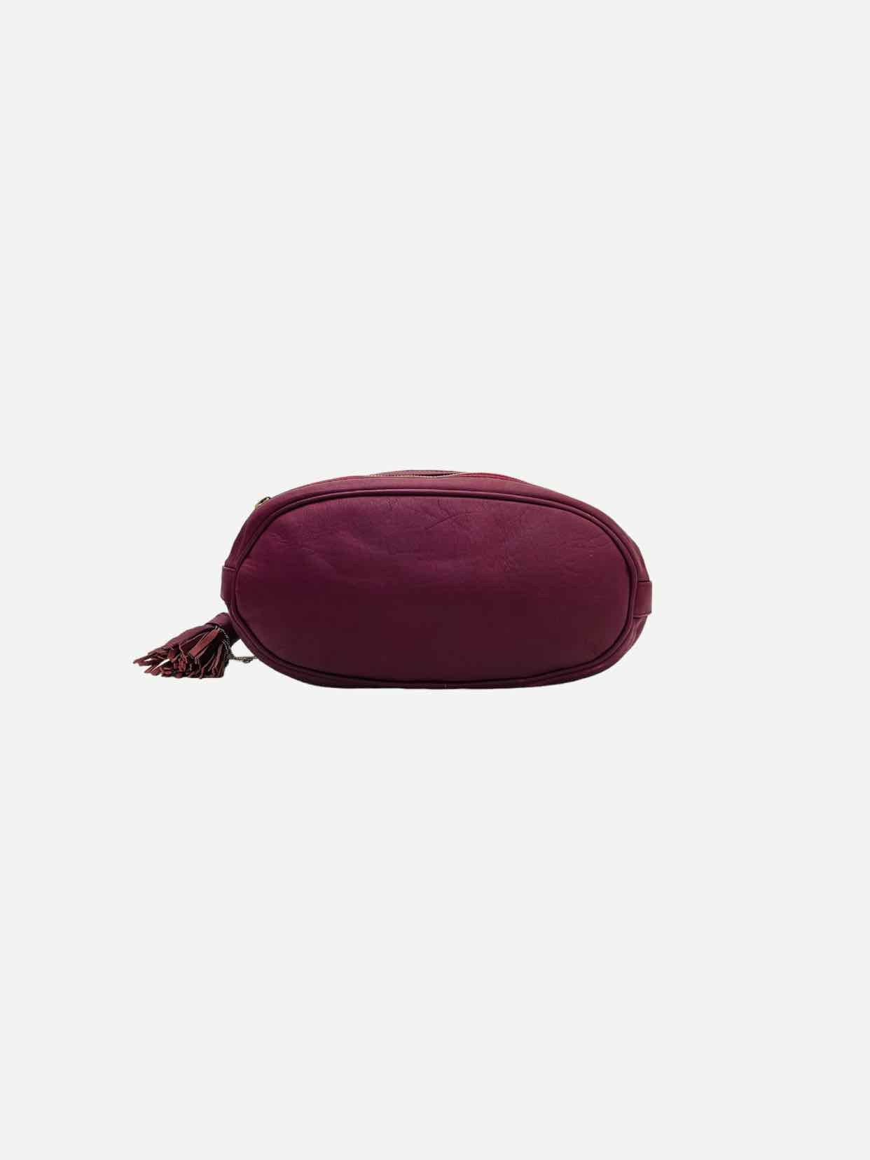 SEE BY CHLOE Zip Detail Burgundy Top Handle