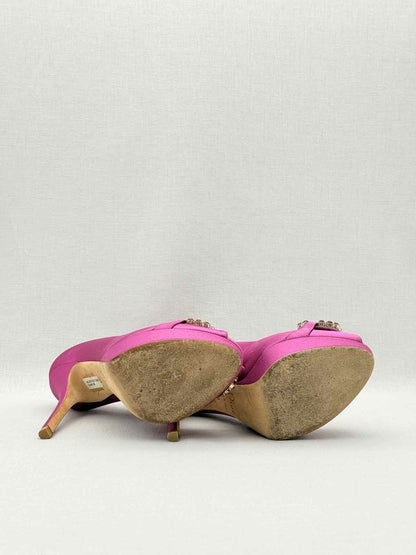 DIOR Fuchsia Crystal Embellished Size EU 38 Pumps