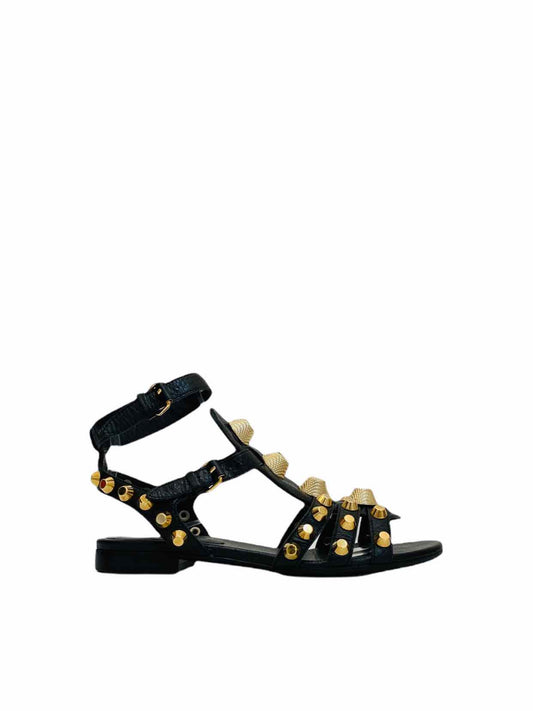 BALENCIAGA Arena giant Black Sandals 35