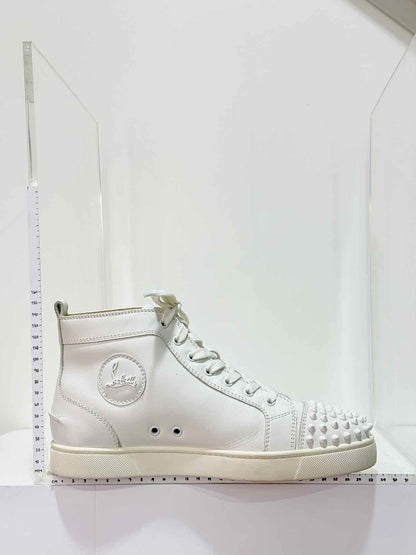 CHRISTIAN LOUBOUTIN White Spiked Size EU 42 Sneakers