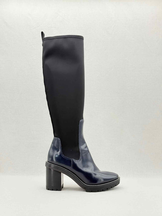 TORY BURCH Preston Navy Size EU 38 Knee High Boots